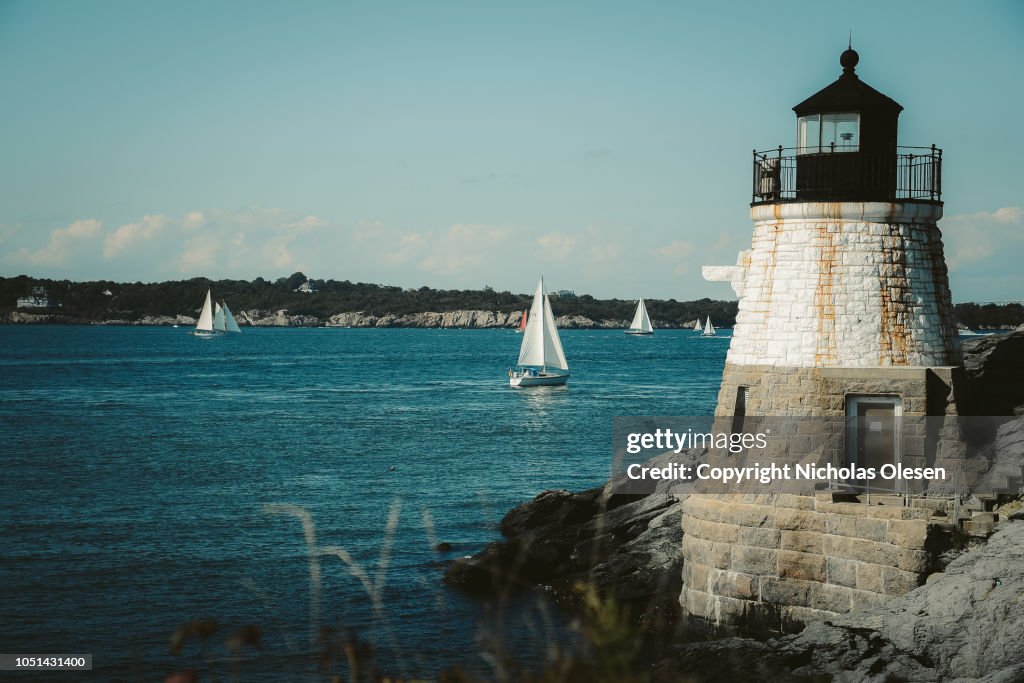 Castle Hill Lighthouse in Rhode Island