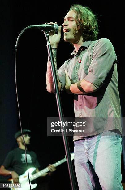 Brandon Boyd of Incubus during Lollapalooza 2003 Tour Opening Night - Indianapolis at Verizon Wireless Music Center in Indianapolis, Indiana, United...
