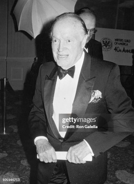 Bob Hope during 40th Annual Writer's Guild of America Awards at The Beverly Hilton Hotel in Beverly Hills, CA, United States.