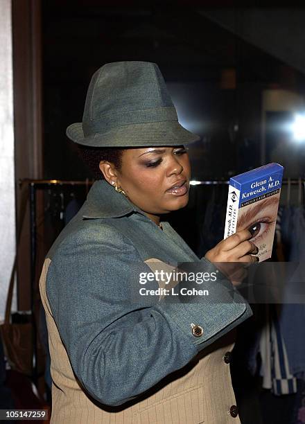 Jill Scott with Kawesch Lasik Centers during Backstage Creations' Celebrity Gift Retreat for 2003 Essence Awards at Kodak Theatre in Hollywood,...