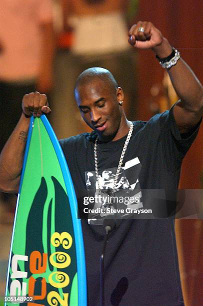 Kobe Bryant winner of Male Athlete of The Year. During 2003 Teen Choice Awards - Show at Universal Amphitheatre in Universal City, California, United...