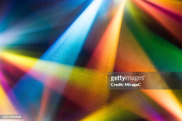 light beams emitting - colour saturation foto e immagini stock