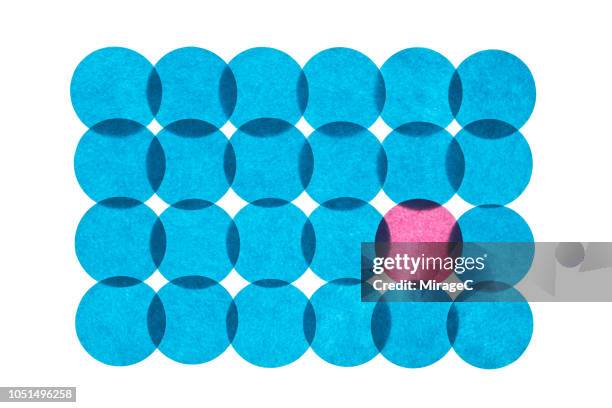 interlocked back lit paper - odd one out obscure stock pictures, royalty-free photos & images