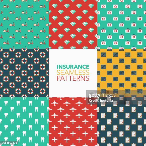 Insurance Pattern Bg 61 Car Insurance Background High Res Illustrations - Getty Images