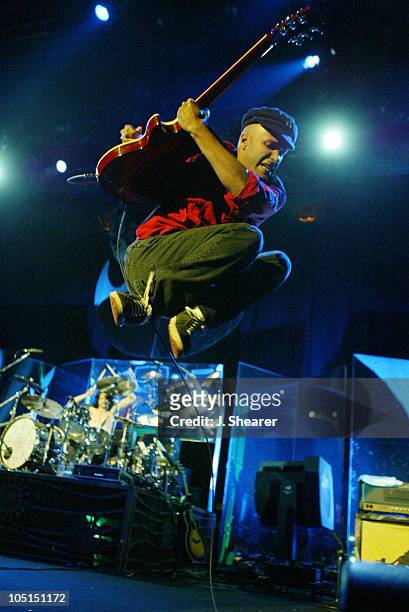 Tom Morello of Audioslave during Lollapalooza 2003 Tour Opening Night - Indianapolis at Verizon Wireless Music Center in Indianapolis, Indiana,...