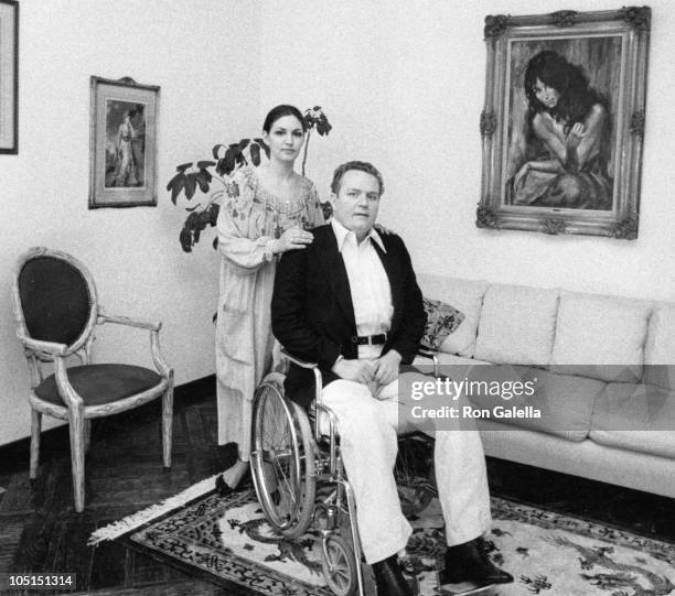 Althea Flynt and Larry Flynt during Exclusive Photo Session in the Flynt home - March 11, 1979 at Flynt Home in Los Angeles, California, United...