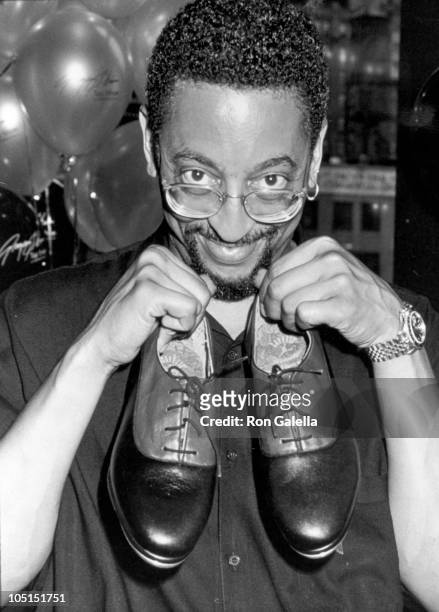 Gregory Hines during Launch of Gregory Hines' Signiture Shoe Series at Taffy's in New York City, NY, United States.