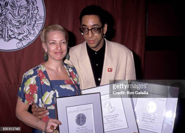 Gregory Hines and Pamela Koslow Hines during 46th Tony Awards - Nominees Brunch at Sardi's Restaurant in New York City, NY, United States.
