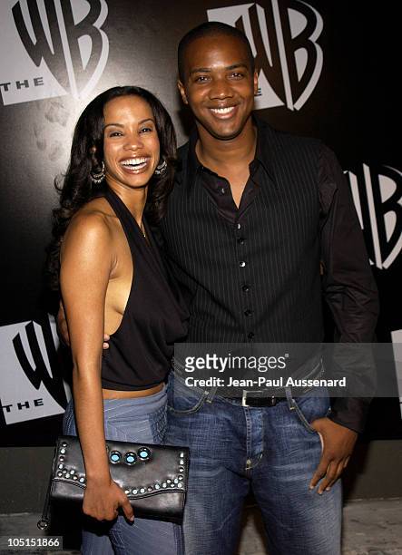 Tamara Curry & J. August Richards during The WB Network's 2003 All Star Party at White Lotus in Hollywood, California, United States.