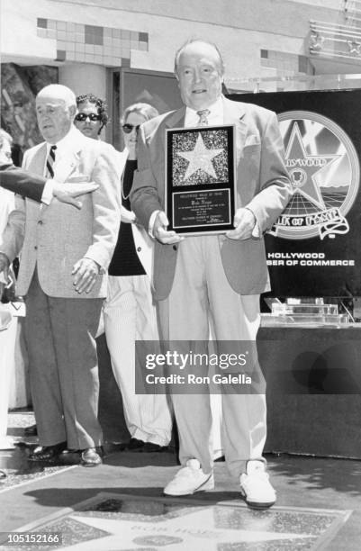 34 Bob Hope Honored With A Star On The Hollywood Walk Of Fame Stock ...
