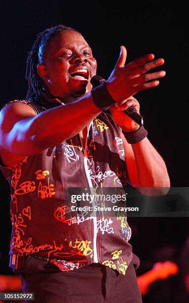 Philip Bailey of Earth Wind & Fire. During Earth Wind & Fire In Concert At The Greek Theater at The Greek Theater in Los Angeles, California, United...