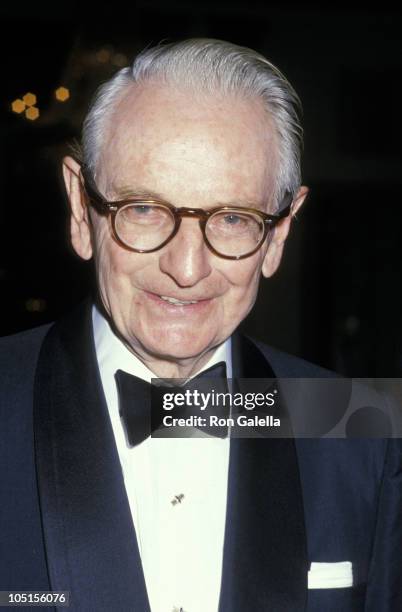 Laurance Rockefeller during 1987 ICD Awards at The Waldorf Astoria Hotel in New York City, New York, United States.