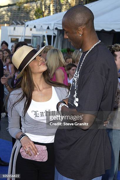 Kobe Bryant and wife Vanessa during 2003 Teen Choice Awards - Arrivals at Universal Amphitheatre in Universal City, California, United States.