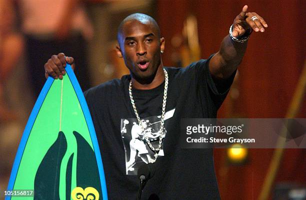 Winner Kobe Bryant for Choice Best Athlete during 2003 Teen Choice Awards - Show at Universal Amphitheatre in Universal City, California, United...