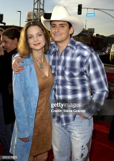 Kimberly Williams and Brad Paisley during "Open Range" Premiere at El Capitan in Hollywood, California, United States.