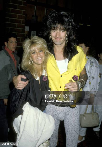 Heather Locklear and Tommy Lee during 4th Annual Rock & Bowl Tournament For The T.J. Martel Foundation at Calabasas Country Club in Calabasas,...