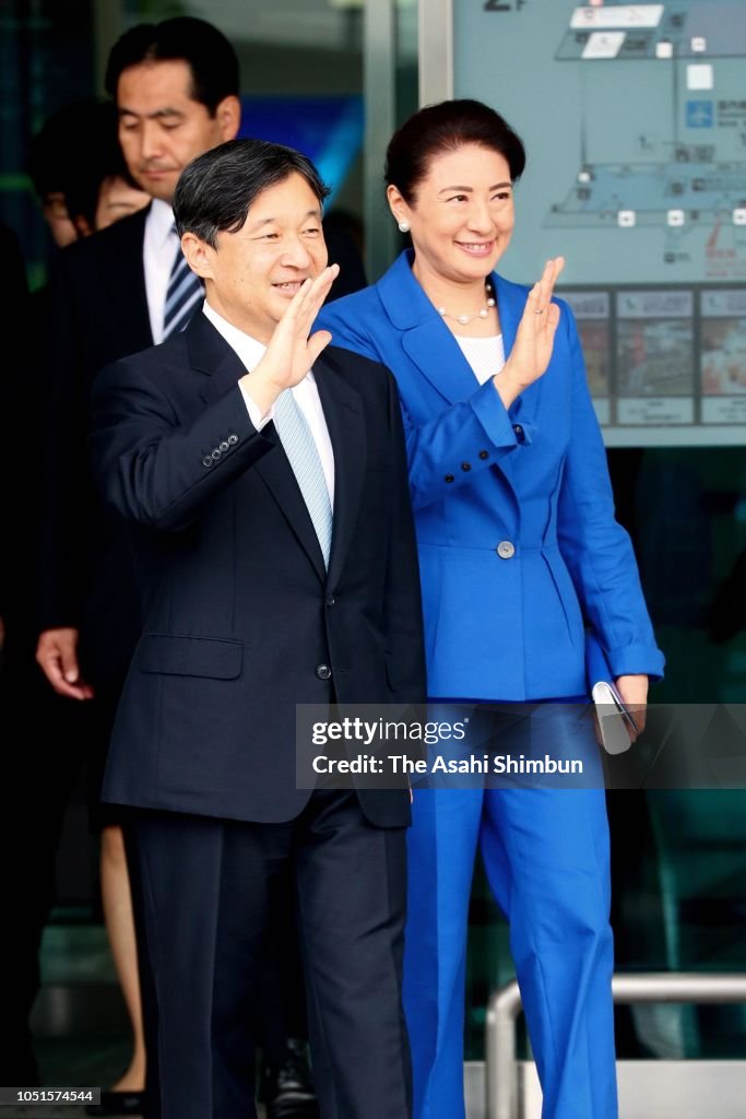 Crown Prince And Princess Visit Oita - Day 1
