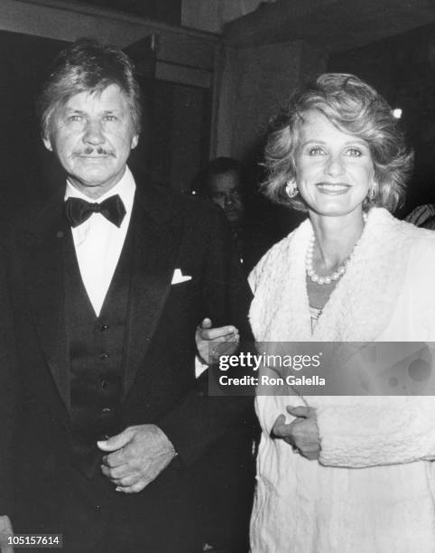 Charles Bronson & Jill Ireland during BBC Television 50th Anniversary at Ambassador Hotel in Los Angeles, CA, United States.