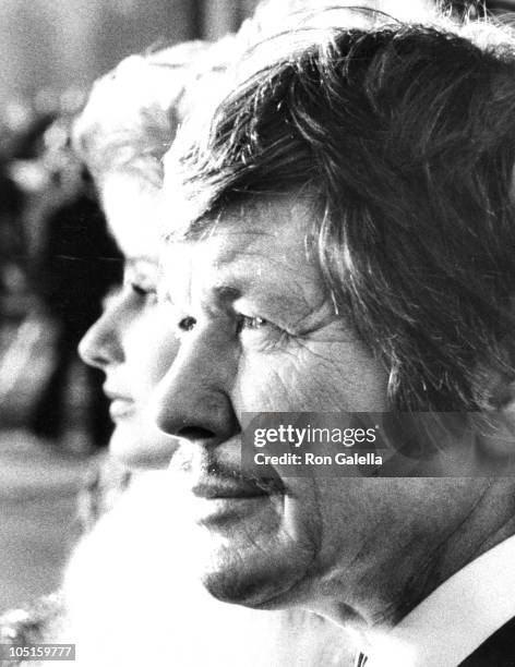 Jill Ireland and Charles Bronson during 46th Annual Academy Awards in New York City, New York, United States.