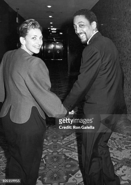 Gregory Hines & Pamela Koslow Hines during AFI Life Achievement Awards Honoring Gene Kelly at Beverly Hilton Hotel in Beverly Hills, CA, United...