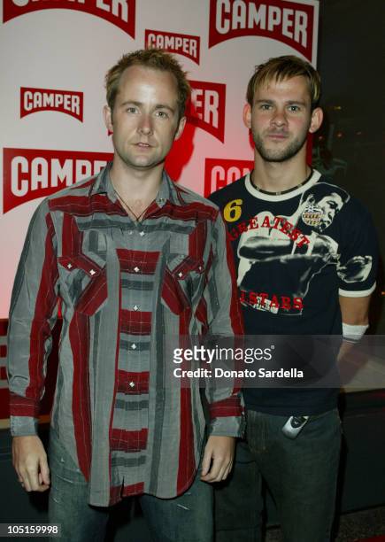 Billy Boyd and Dominic Monaghan during Camper Store Opening Party at Camper Store in Los Angeles, California, United States.