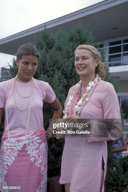 Princess Caroline and Princess Grace of Monaco during he Royal Family of Monaco at Ocean City Beach at Ocean City Beach in Ocean City, New Jersey,...