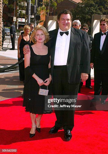 Marla Garlin & Jeff Garlin during 2003 Emmy Creative Arts Awards - Arrivals at Shrine Auditorium in Los Angeles, California, United States.