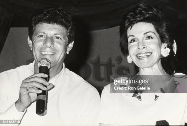 Annette Funicello & Frankie Avalon during Frankie Avalon & Annette Funicello Concert Tour at Calico Square, Knott's Berry Farm in Buena Park,...