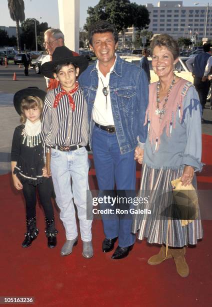 Frankie Avalon and family during SHARE "40 Years of SHARE" Celebration at Santa Monica Civic Auditorium in Santa Monica, California, United States.