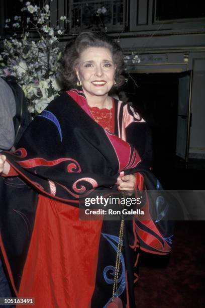 Patricia Neal during 3rd Annual Red Ball Benefit for the Childrens Advocacy Center at Plaza Hotel in New York City, NY, United States.