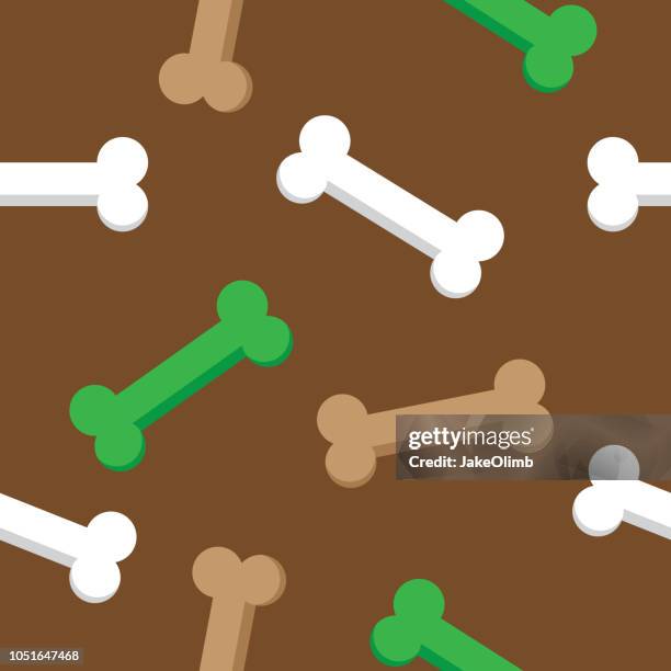 bones pattern dog - dog bone illustration stock illustrations