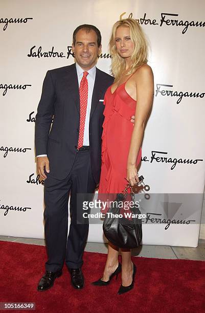 Massimo Ferragamo and Karolina Kurkova during Salvatore Ferragamo Flagship Store Opening and Art Exhibition in New York City at Salvatore Ferragamo,...