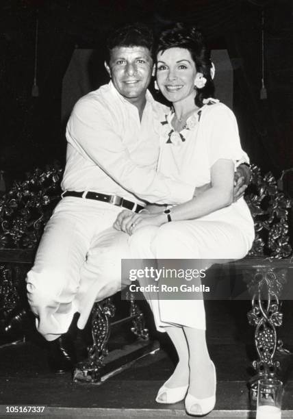 Annette Funicello & Frankie Avalon during Frankie Avalon & Annette Funicello Concert Tour at Calico Square, Knott's Berry Farm in Buena Park,...