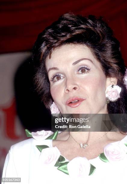 Annette Funicello during Frankie Avalon & Annette Funicello Concert Tour at Calico Square, Knott's Berry Farm in Buena Park, California, United...