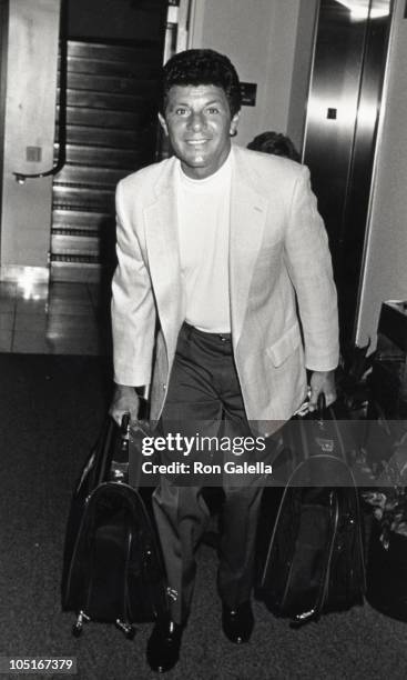 Frankie Avalon during Frankie Avalon Arriving at LAX from New York at Los Angeles International Airport in Los Angeles, California, United States.