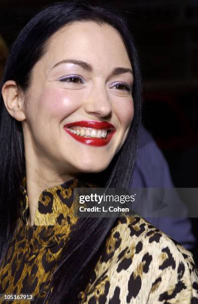 Julie Dreyfus during "Kill Bill Vol. 1" Premiere - Red Carpet at Grauman's Chinese Theater in Hollywood, California, United States.