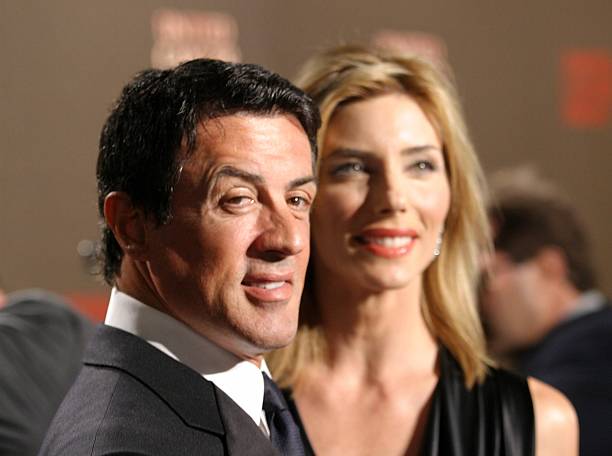Jennifer Flavin & Sylvester Stallone during The Louis Vuitton United Cancer Front Gala at Private Holmby Hills Estates in Beverly Hills, California,...