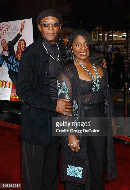 Samuel L. Jackson & LaTanya Richardson during "The Fighting Temptations" Premiere at Mann's Chinese Theatre in Hollywood, California, United States.