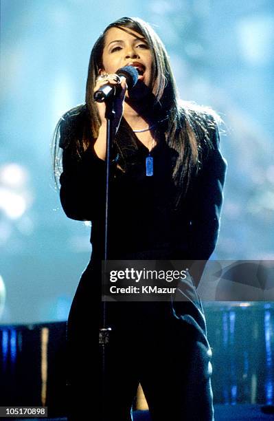 Aaliyah during TNT Presents - A Gift of Song - New York - January 1, 1997 in New York City, New York, United States.