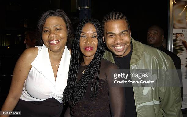 Omar Gooding, mother Shirley and sister April during "Radio" Premiere - Arrivals at Academy Theatre in Beverly Hills, California, United States.