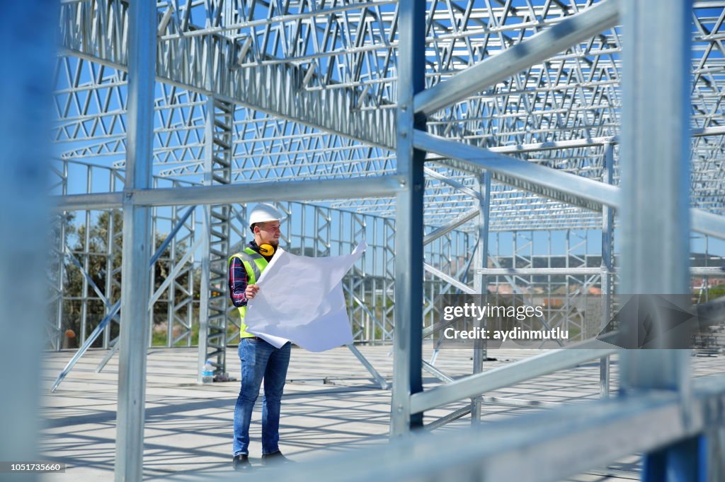 Engineer At Construction Site
