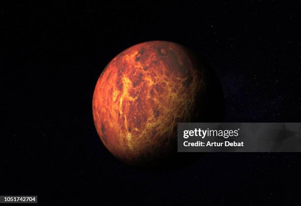 outer space exploration with mars planet. - marte planeta fotografías e imágenes de stock