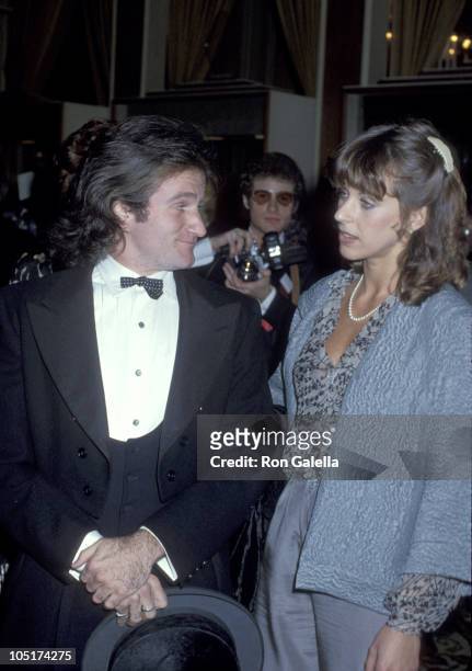 Robin Williams and wife Valerie Velardi during 36th Annual Golden Globe Awards at Beverly Hilton Hotel in Beverly Hills, California, United States.