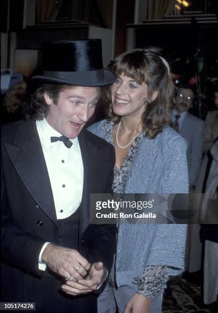 Robin Williamsand wife Valerie Velardi during 36th Annual Golden Globe Awards at Beverly Hilton Hotel in Beverly Hills, California, United States.