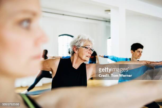 Mature Woman Practicing Yoga
