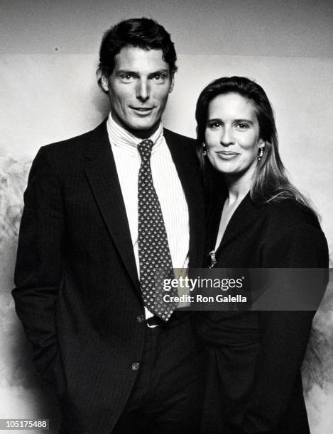 Christopher Reeve and Dana Reeve during "Orpheus Descending" Play Opening at Neil Simon Theater in New York City, NY, United States.