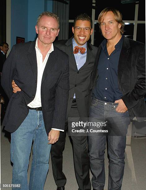 Greg Jordan, Al Reynolds and James Humiford during Esquire Hosts "Designing Men" Gala Event at The Esquire Apartment at Trump World Tower in New York...