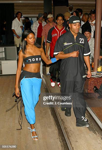 Models wearing Jordan Spring/Summer 2004 Collection Fashions