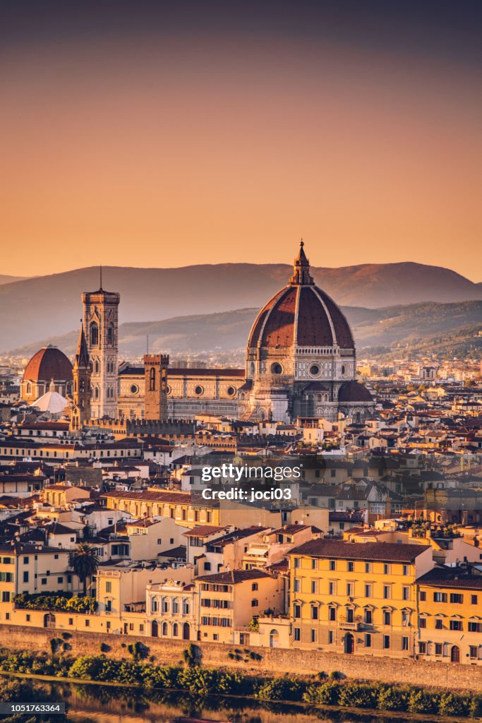 Florenz-Stadtbild und Dom Santa Maria Del Fiore, Italien