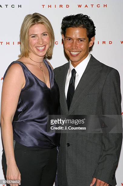 Yvonne Junne and Anthony Ruivivar during Third Watch 100th Episode Celebration - Arrivals at Capriani in New York City, NY, United States.